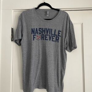 Next Level Apparel Gray Nashville Graphic Tee